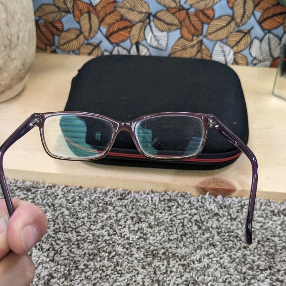 Giorgio Armani GA814 Eyeglass ***FRAMES ONLY*** Italy 54-15-135 Purple - Picture 6 of 6